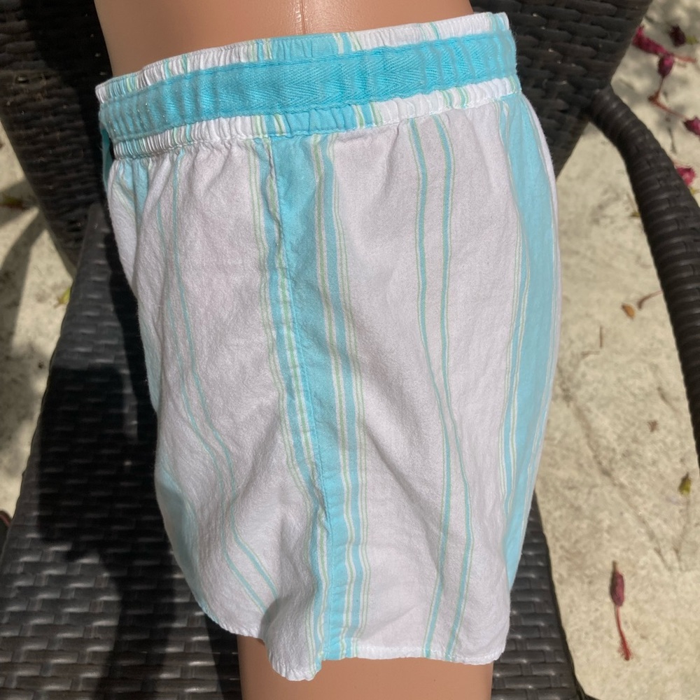 Gap Shorts Cotton Lightweight Turquoise White Extra Small - Picture 10 of 15